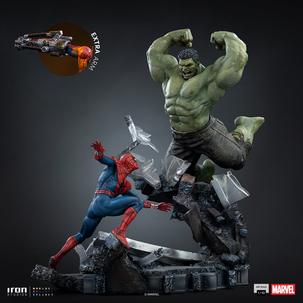 Spider-Man vs Hulk-beeld - Spider-Man: Brand New Day - Art Scale 1/10 - Iron Studios - Voorbestelling