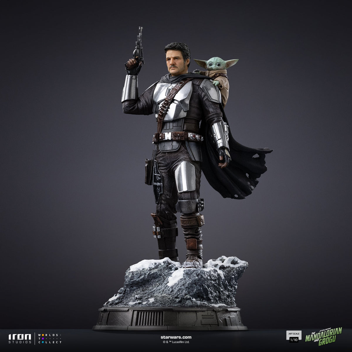 Mandalorian and Grogu Art Scale 1/10 Display Statue - Iron Studios