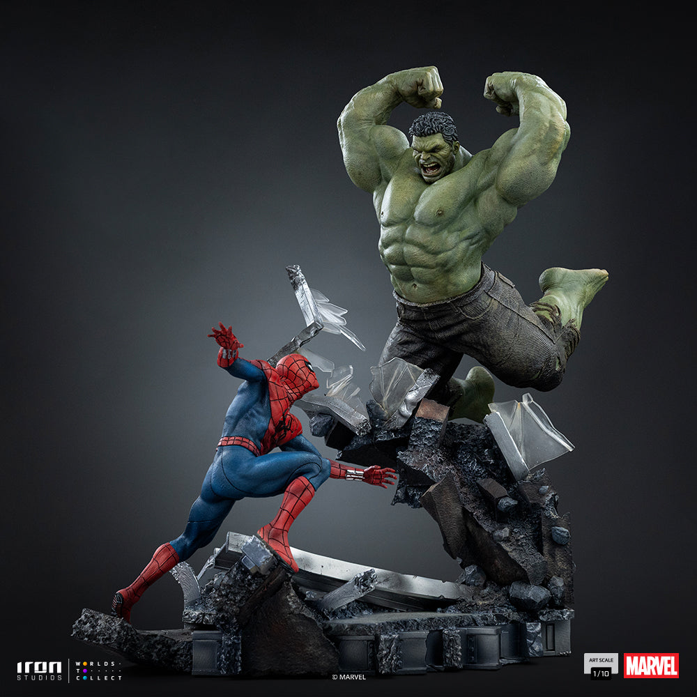 Spider-Man vs Hulk-beeld - Spider-Man: Brand New Day - Art Scale 1/10 - Iron Studios - Voorbestelling