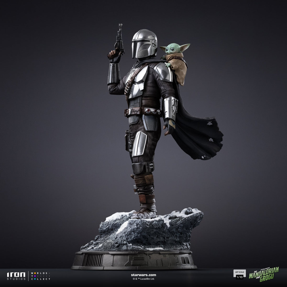 Mandalorian and Grogu Art Scale 1/10 Display Statue - Iron Studios