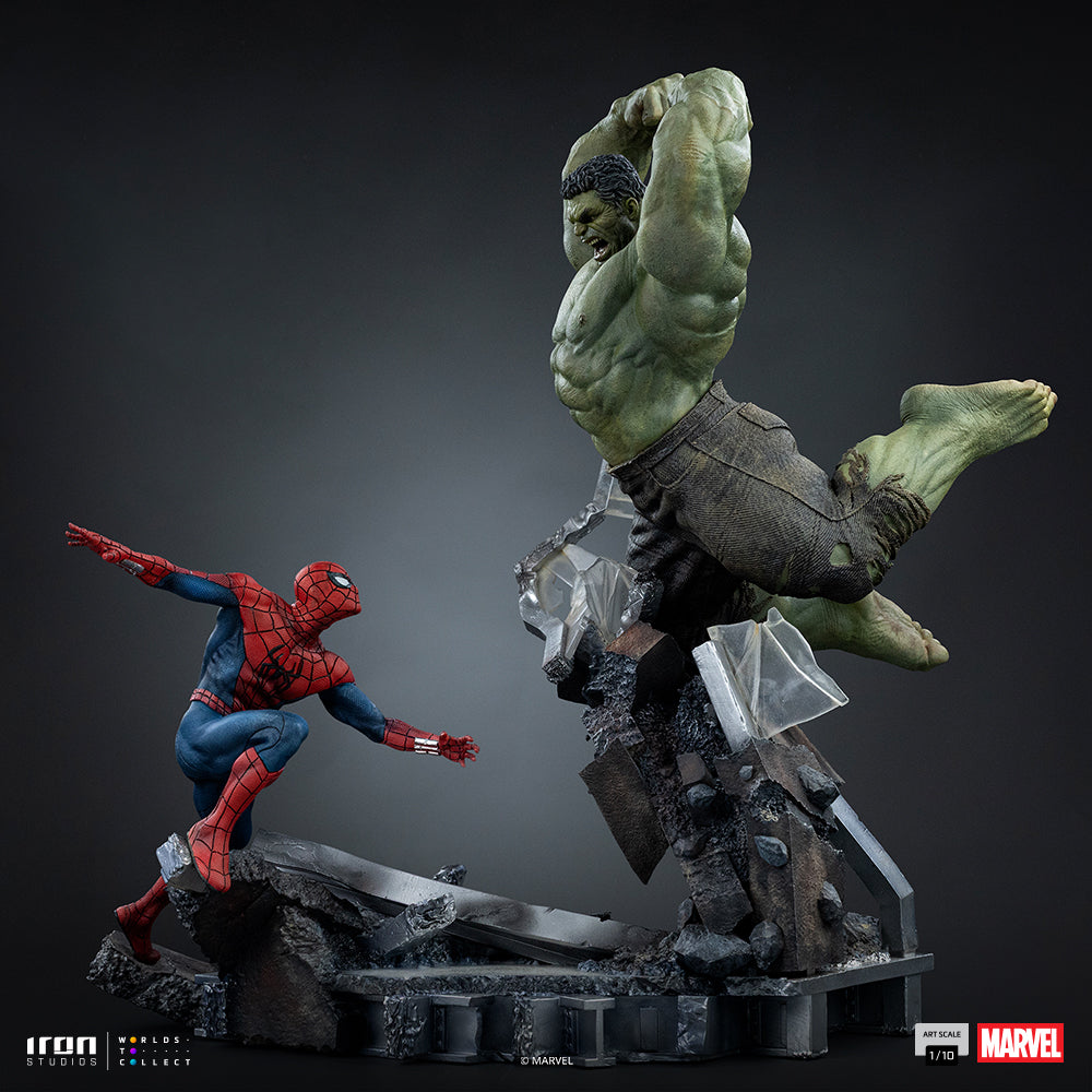 Spider-Man vs Hulk-beeld - Spider-Man: Brand New Day - Art Scale 1/10 - Iron Studios - Voorbestelling