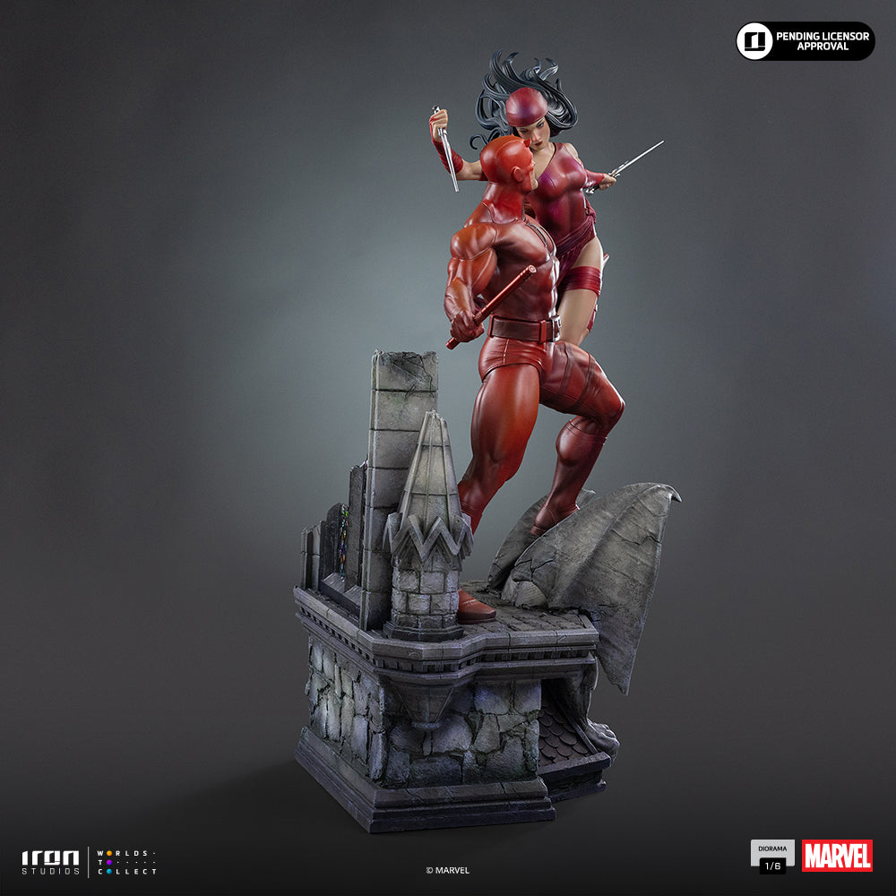 Daredevil und Elektra - Marvel Comics - Diorama 1/6 - Iron Studios - Vorbestellung
