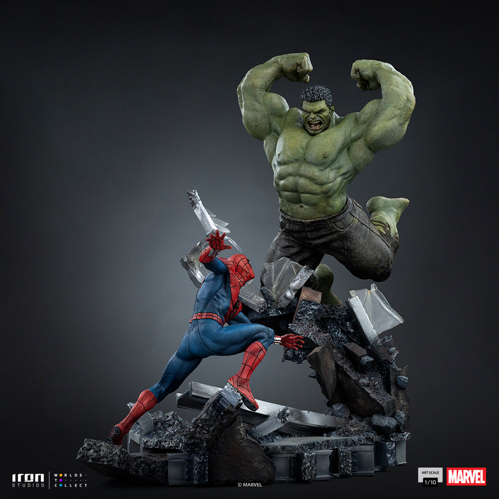 Spider-Man vs Hulk-beeld - Spider-Man: Brand New Day - Art Scale 1/10 - Iron Studios - Voorbestelling