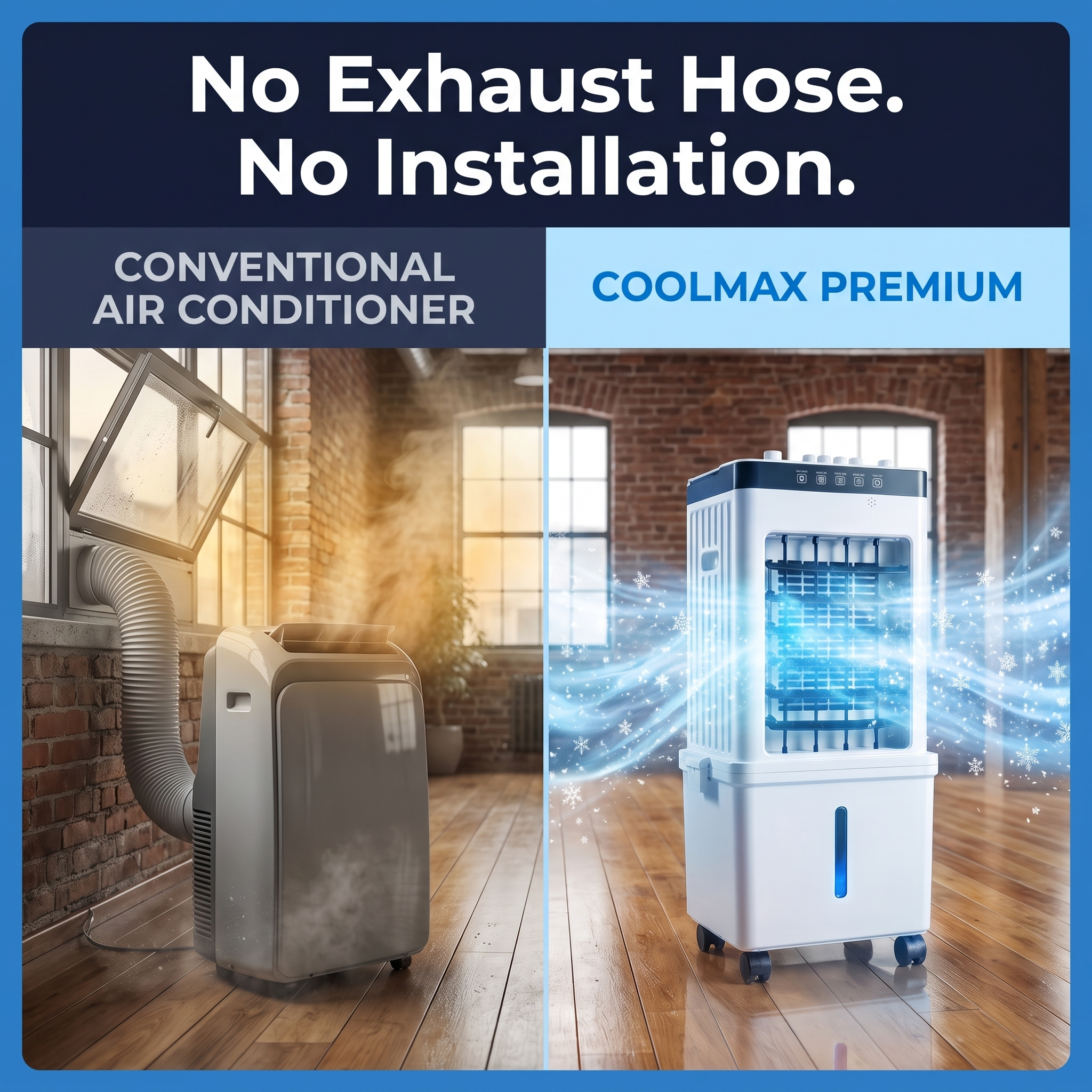 Portable Air Cooler – CoolMax Mobile Cooling Fan for Indoor Spaces