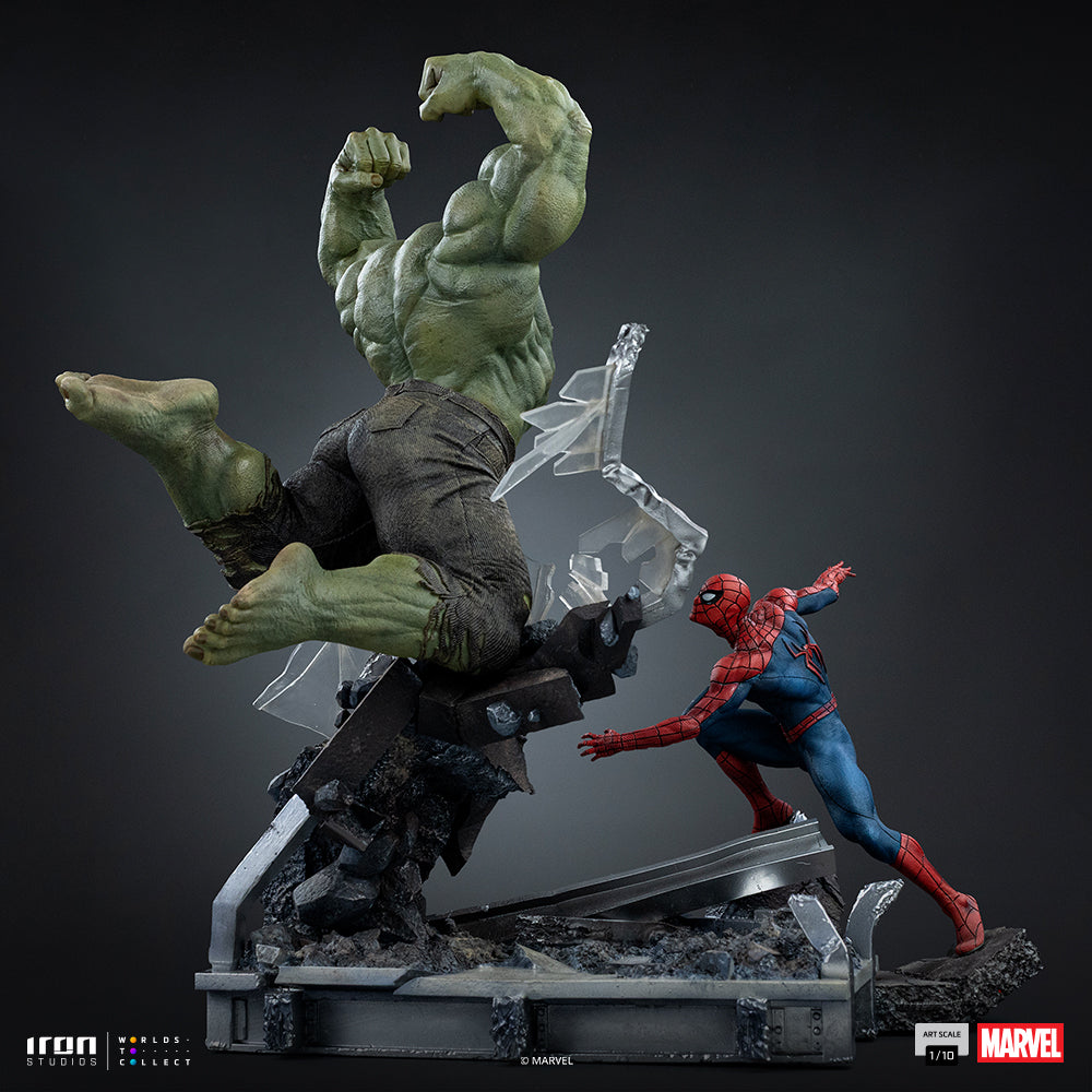 Spider-Man vs Hulk-beeld - Spider-Man: Brand New Day - Art Scale 1/10 - Iron Studios - Voorbestelling