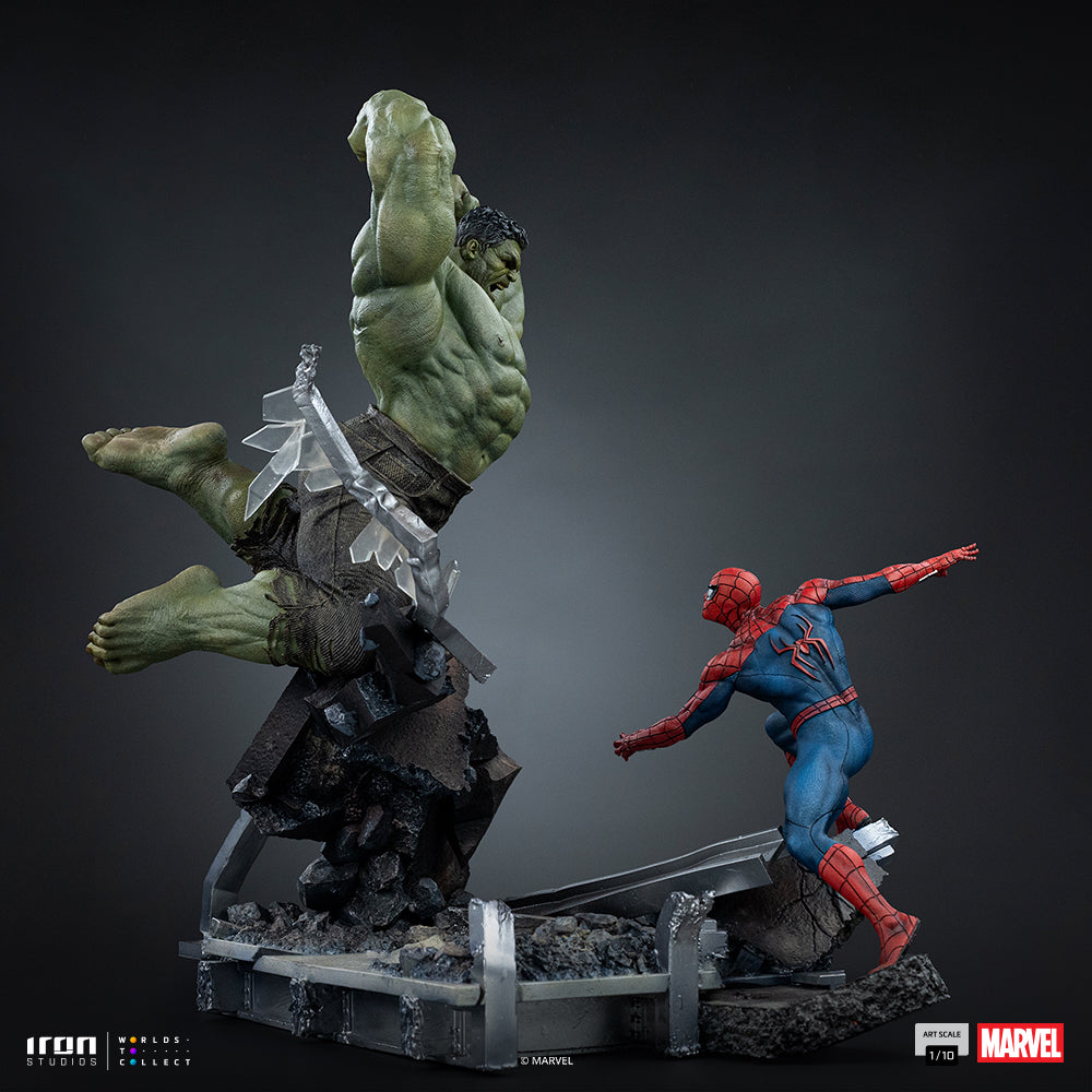 Spider-Man vs Hulk-beeld - Spider-Man: Brand New Day - Art Scale 1/10 - Iron Studios - Voorbestelling