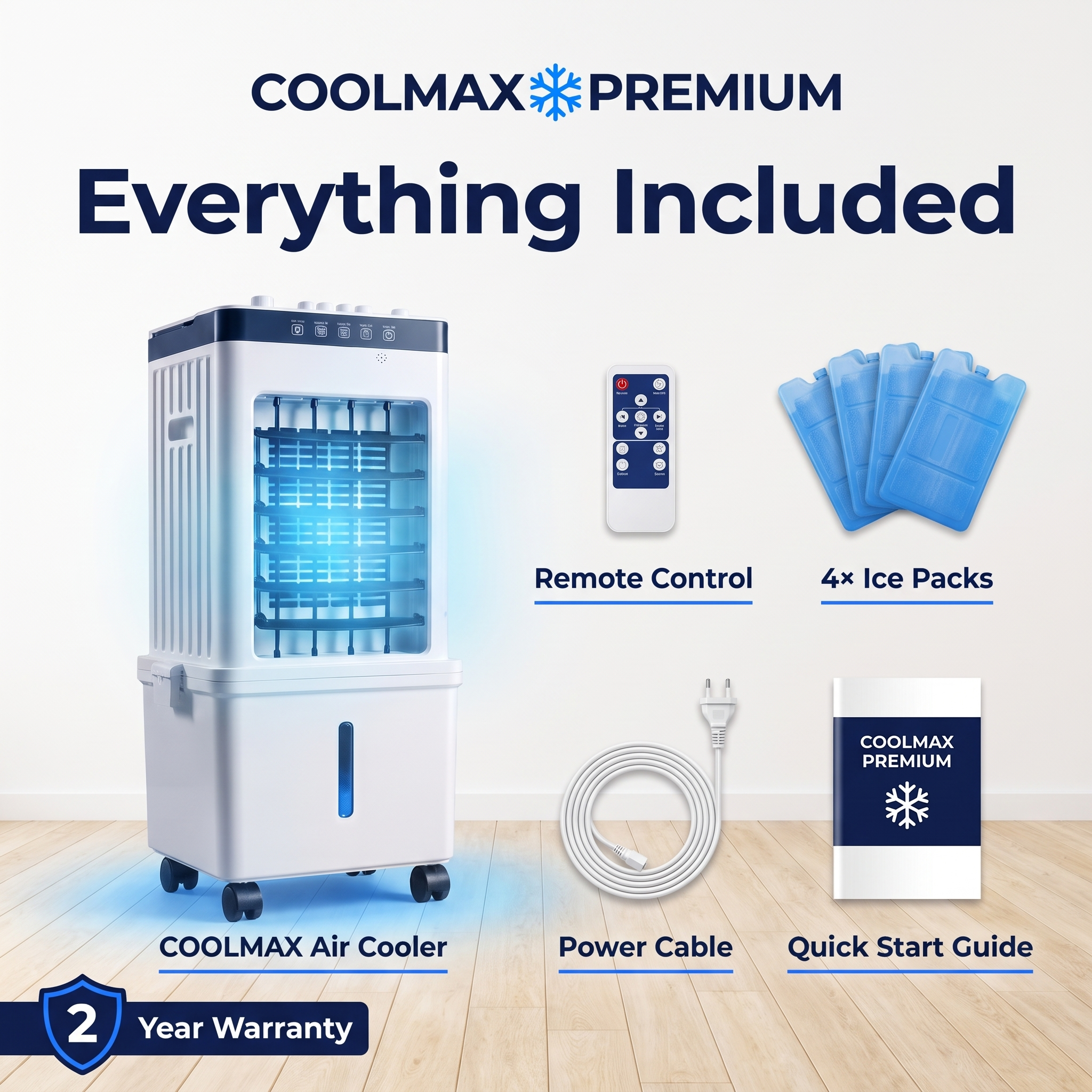 Portable Air Cooler – CoolMax Mobile Cooling Fan for Indoor Spaces