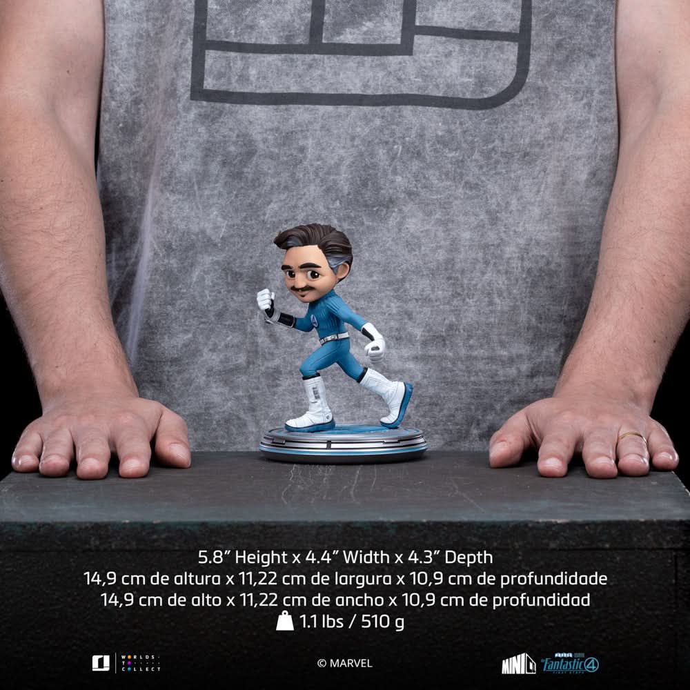 Statue MiniCo de Mr Fantastic dans Les Quatre Fantastiques : Premiers pas - Iron Studios