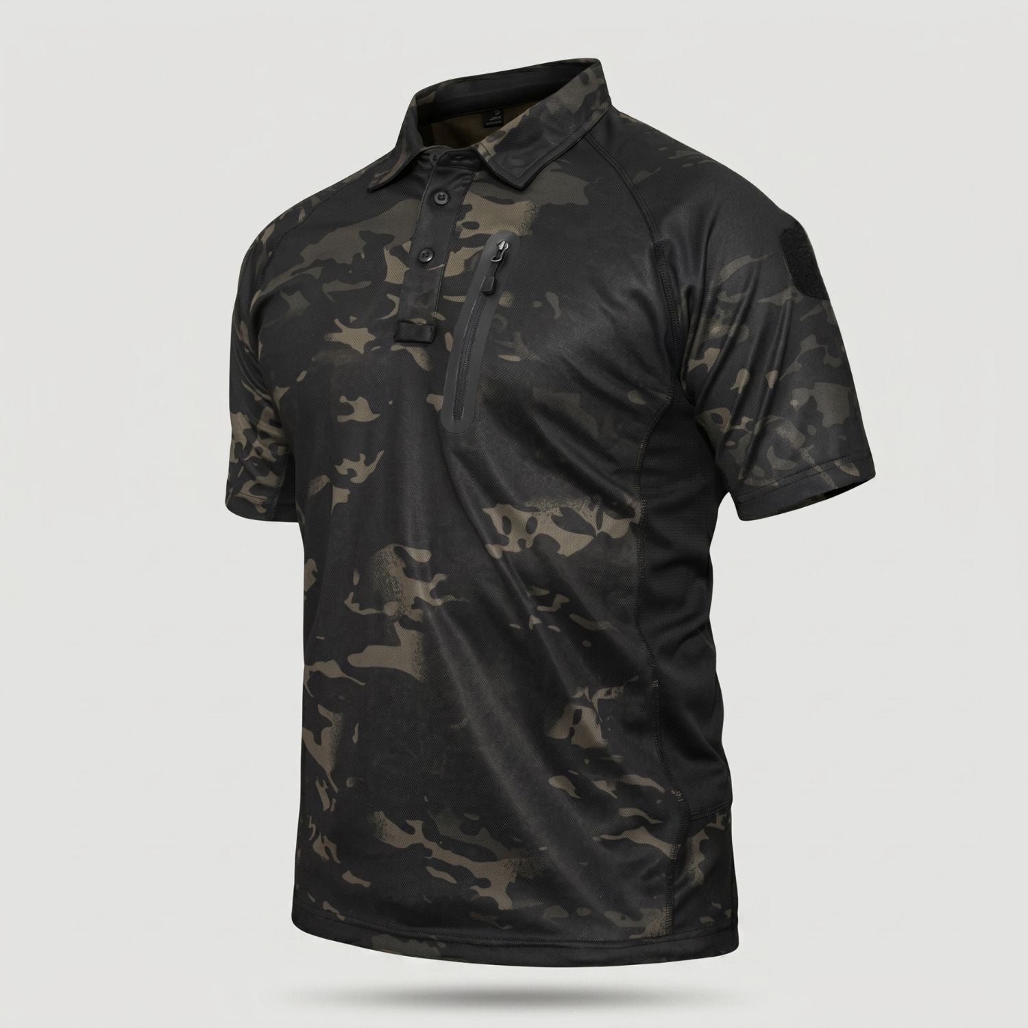Men’s Quick-Dry Polo Shirt – Zip-Pocket Hiking & Outdoor Top