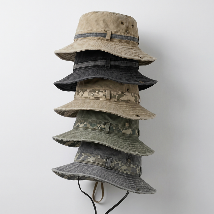 Men’s Boonie Hat – Packable Wide-Brim Sun Hat for Hiking & Fishing