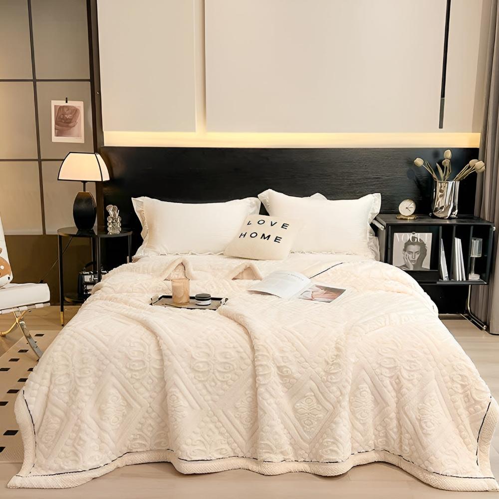 Plaid sherpa mandala en velours douillet pour la décoration intérieure et la chaleur