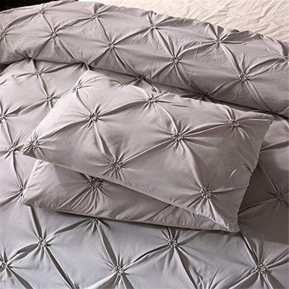 Ensemble de housse de couette Airweave Pintuck 3 pièces | Ensemble de literie doux
