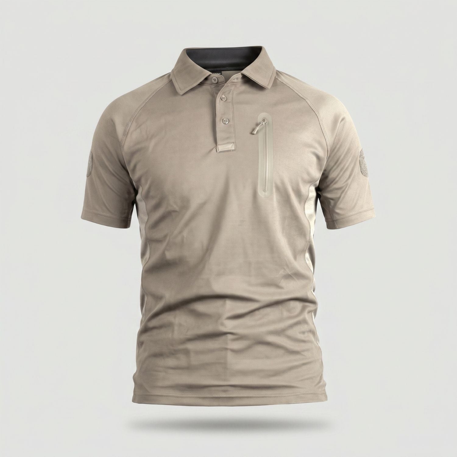 Men’s Quick-Dry Polo Shirt – Zip-Pocket Hiking & Outdoor Top