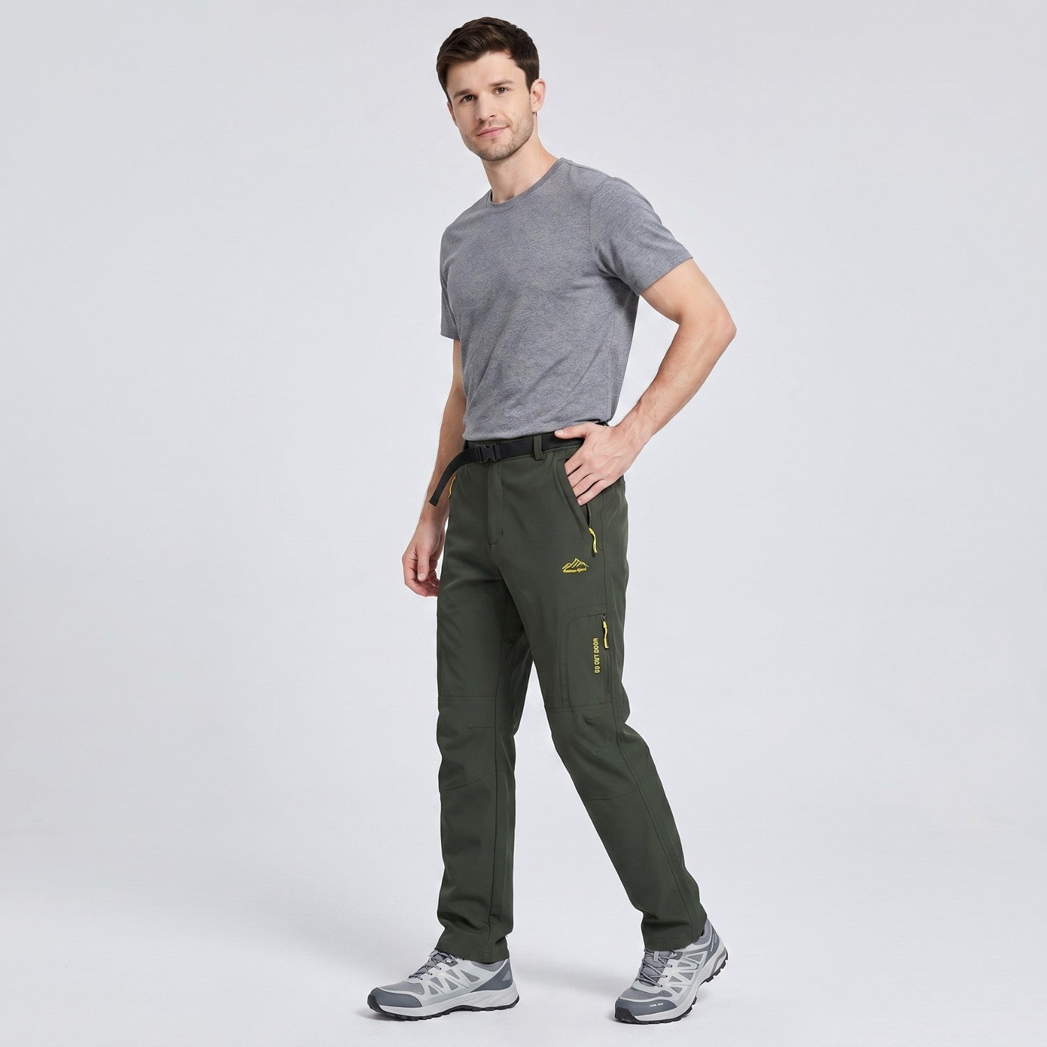 Men’s Hiking Trousers – Lightweight Quick-Dry Stretch Walking Trousers