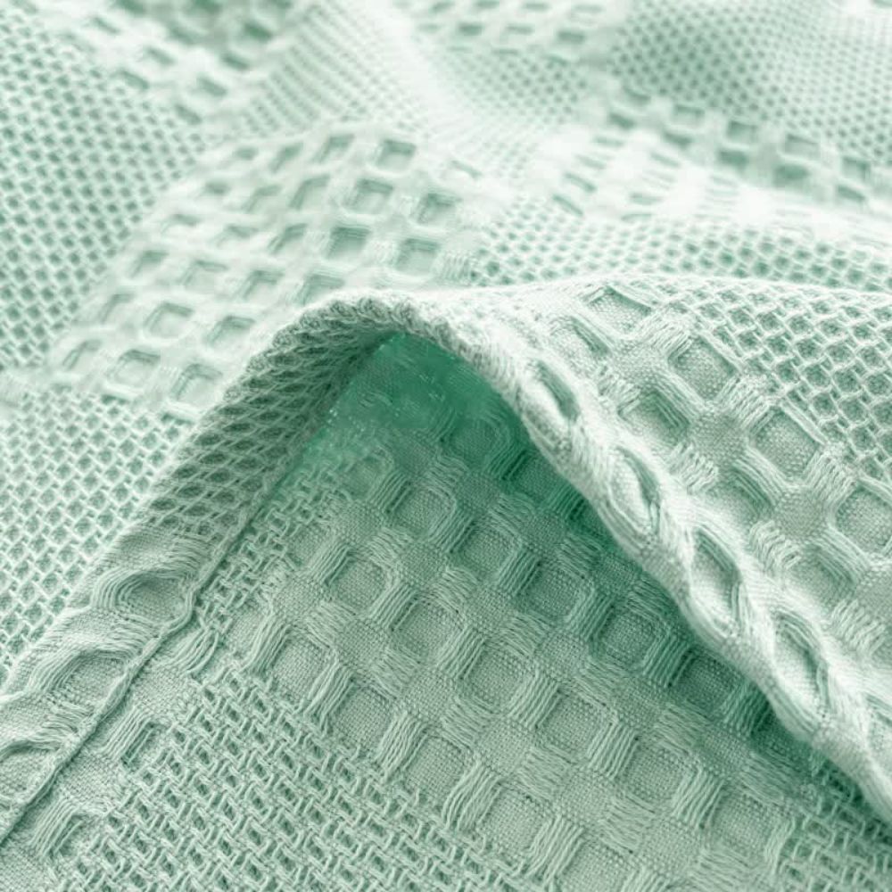Plaid à carreaux gaufrés blush douillet pour la décoration intérieure