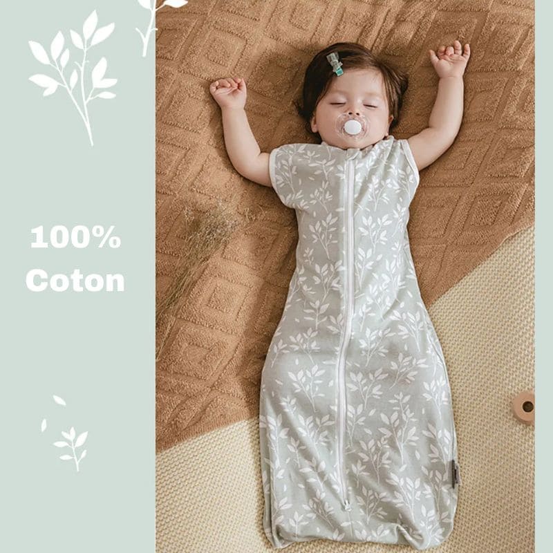 Cotton Baby Swaddle Wrap with Zip