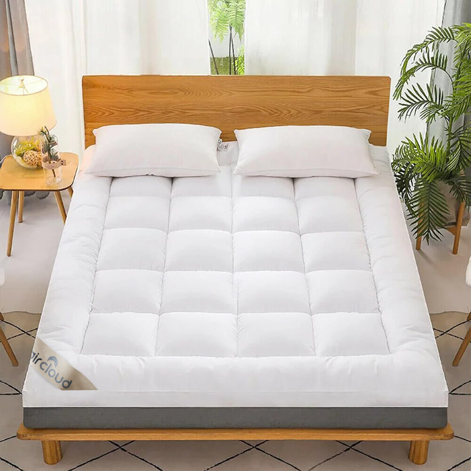 Surmatelas en mousse à mémoire de forme épais de 10cm pour un confort et un soutien supplémentaires