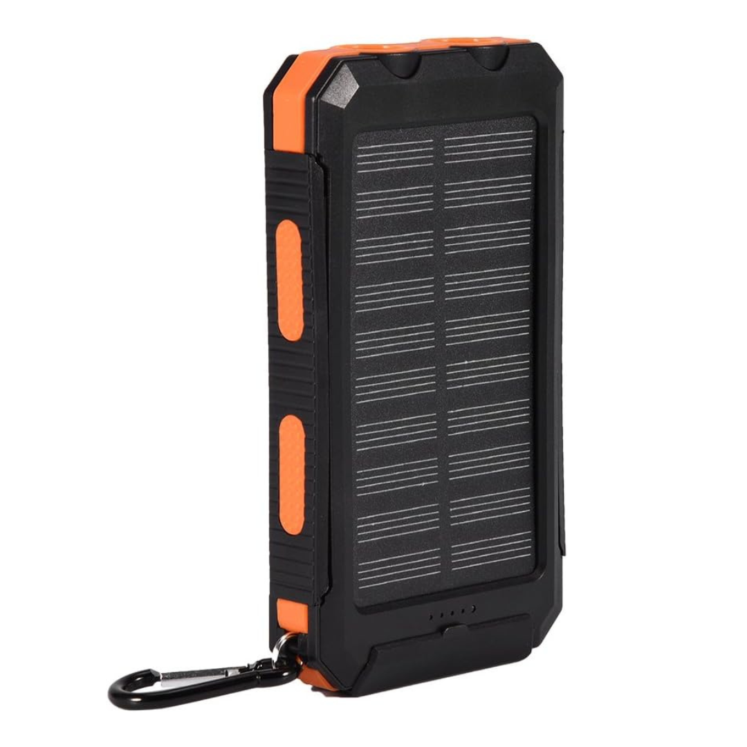 20,000mAh Solar Power Bank – Portable USB Charger for Hiking & Camping