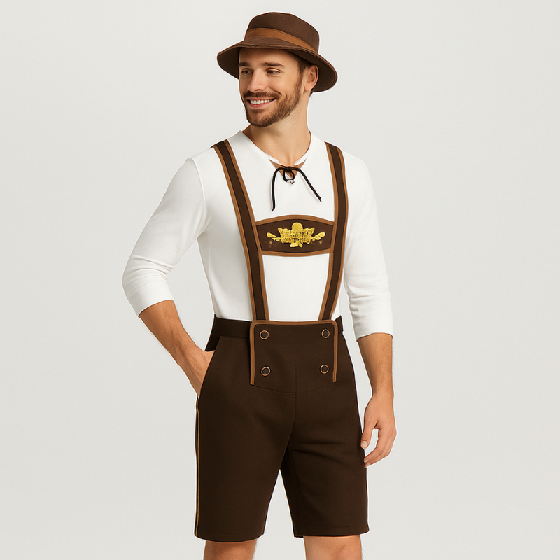 Ensemble traditionnel pour homme avec pantalon brodé