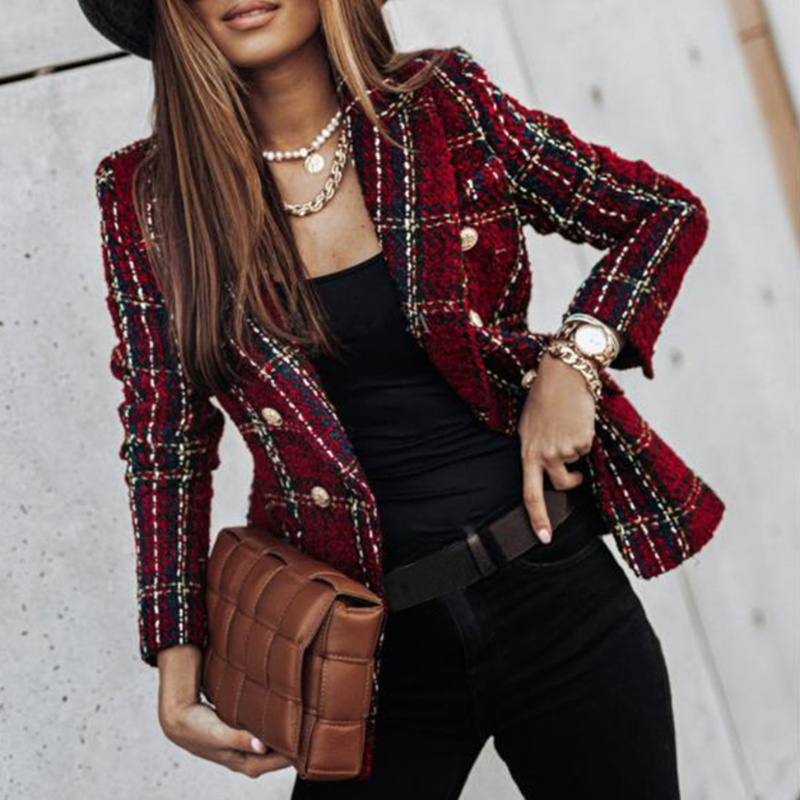 Blazer ajusté à boutons avec poches