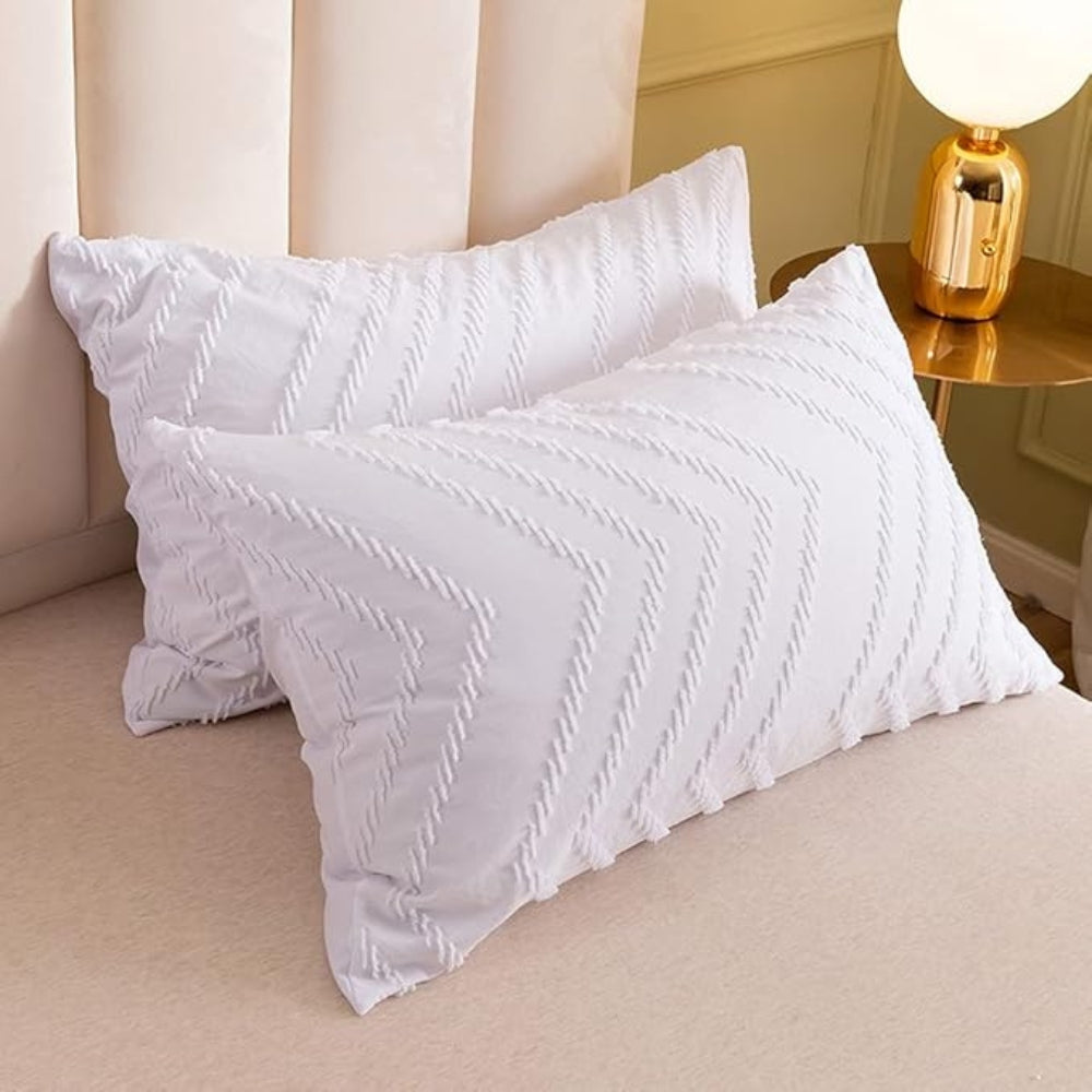 Ensemble de housse de couette en peluche à motif chevron - Ensemble de literie 3 pièces