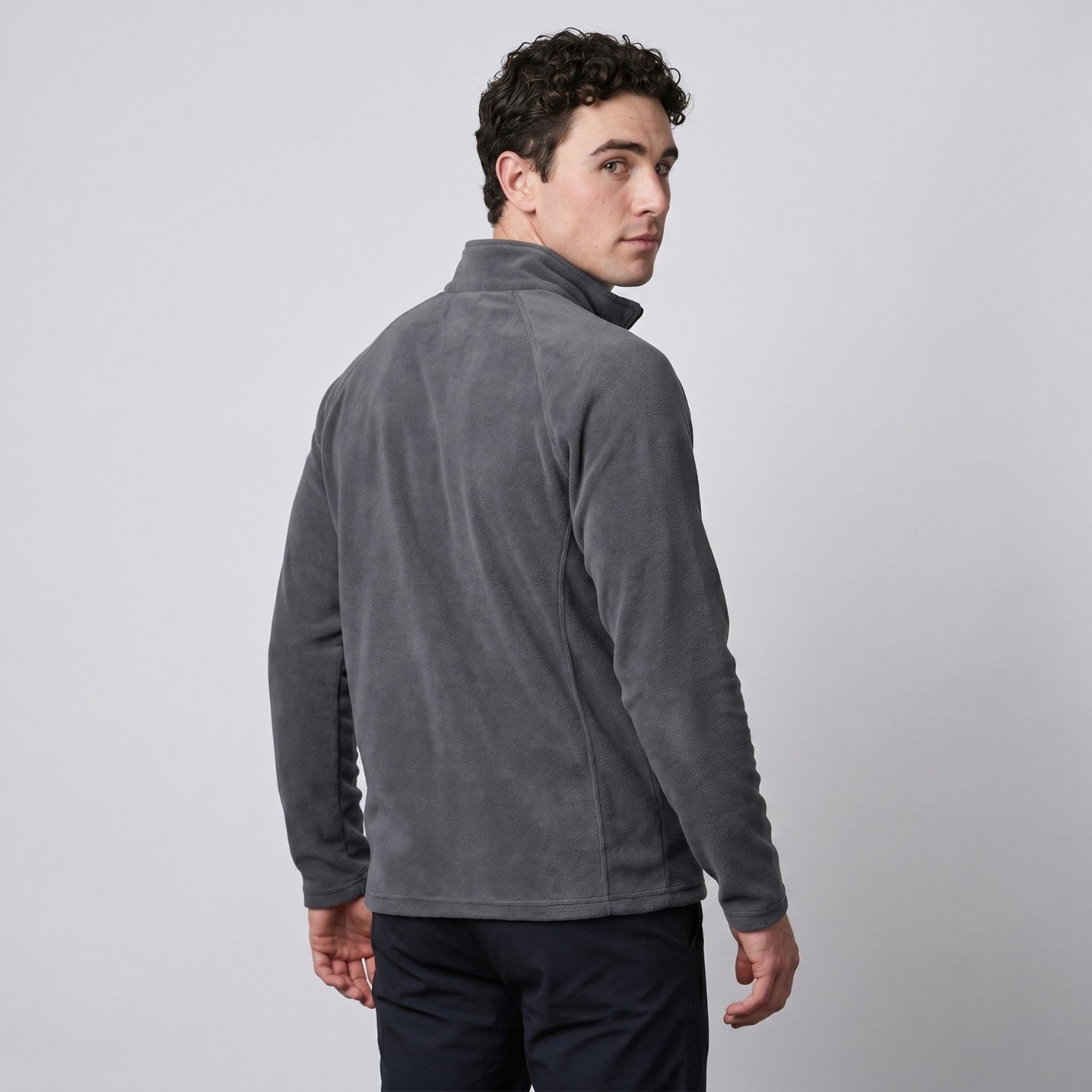 Men’s Quarter-Zip Fleece Pullover – Lightweight Hiking & Camping Mid-Layer