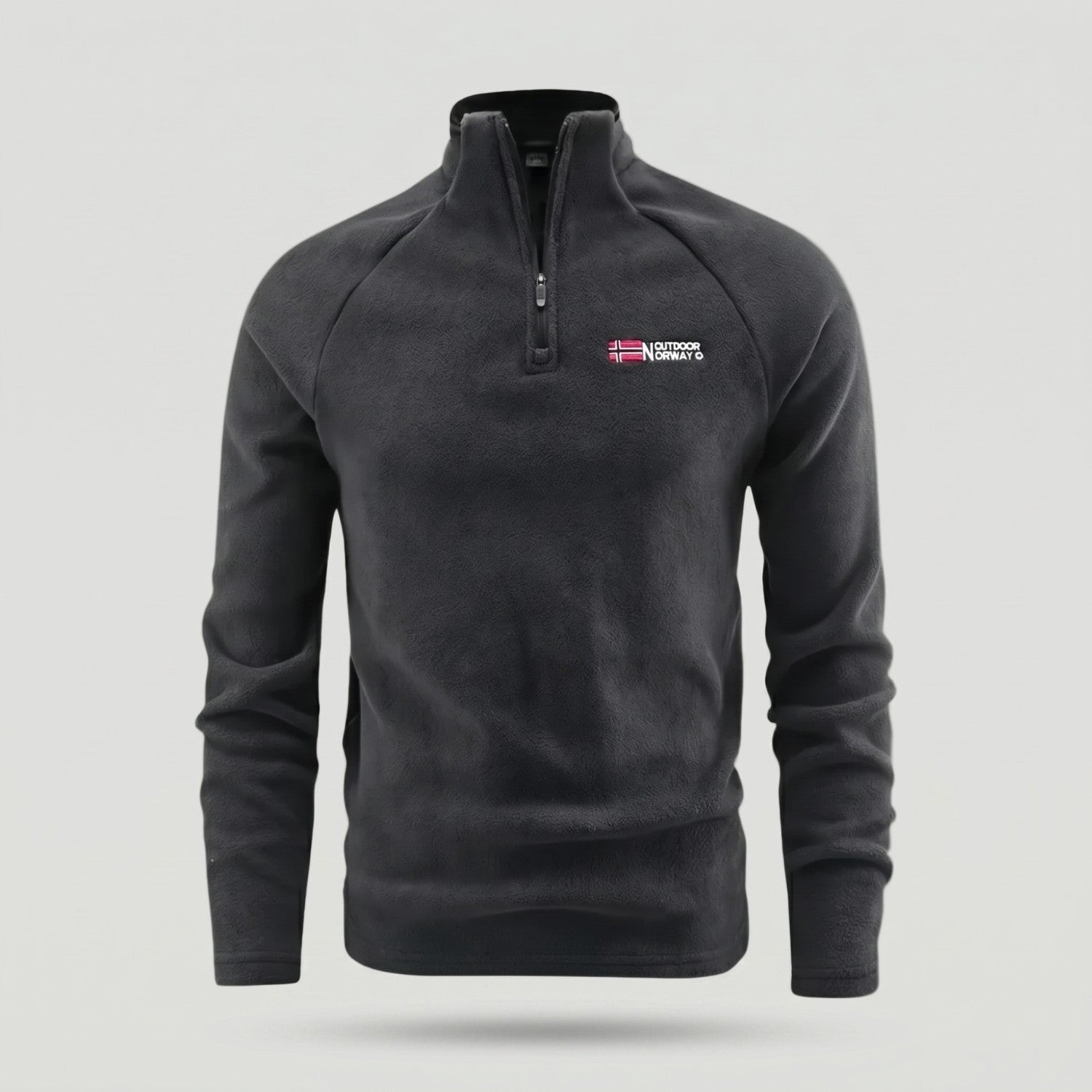 Men’s Quarter-Zip Fleece Pullover – Lightweight Hiking & Camping Mid-Layer
