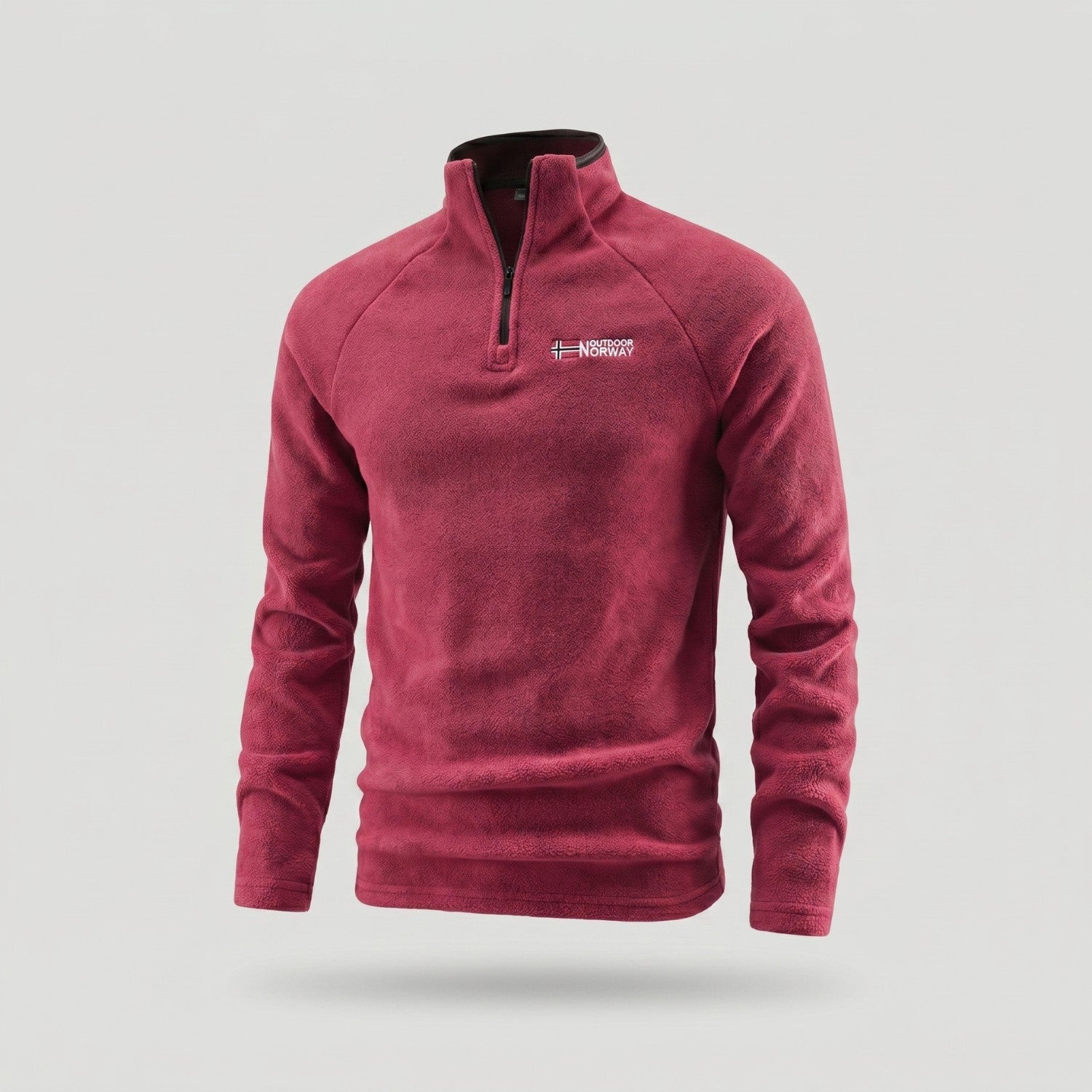 Men’s Quarter-Zip Fleece Pullover – Lightweight Hiking & Camping Mid-Layer