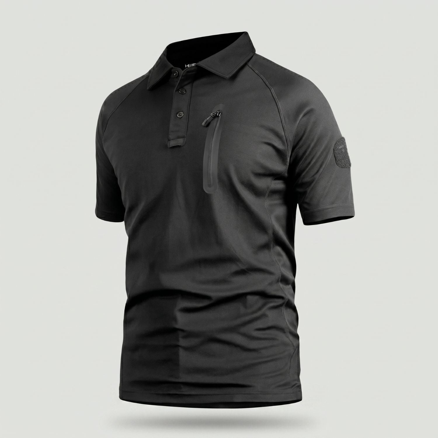 Men’s Quick-Dry Polo Shirt – Zip-Pocket Hiking & Outdoor Top