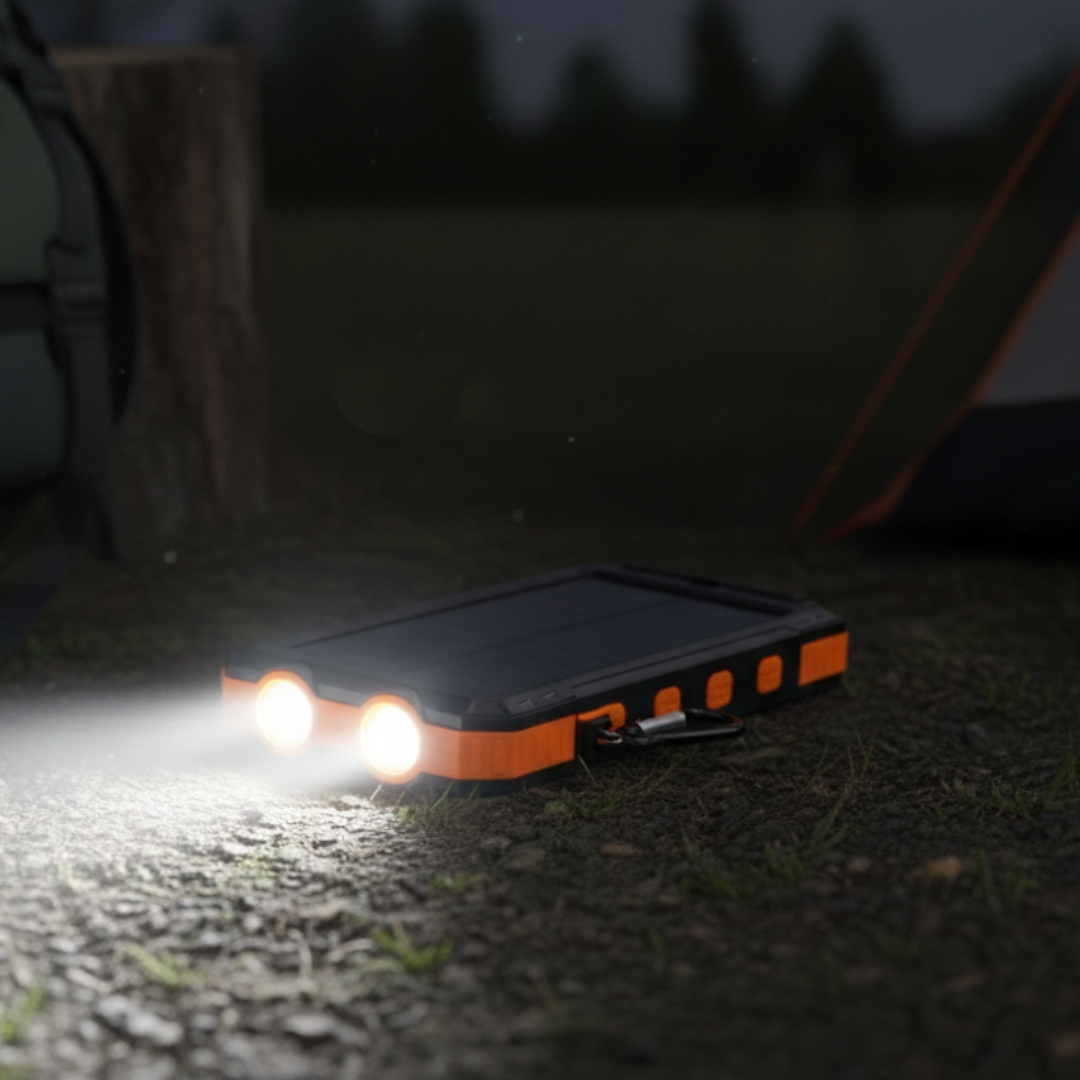 20,000mAh Solar Power Bank – Portable USB Charger for Hiking & Camping