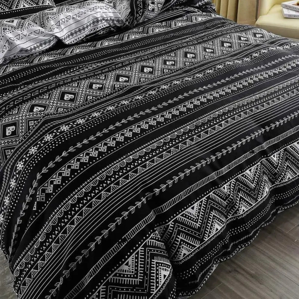 Ensemble de literie bohème moderne - Ensemble de couette élégant pour une chambre confortable