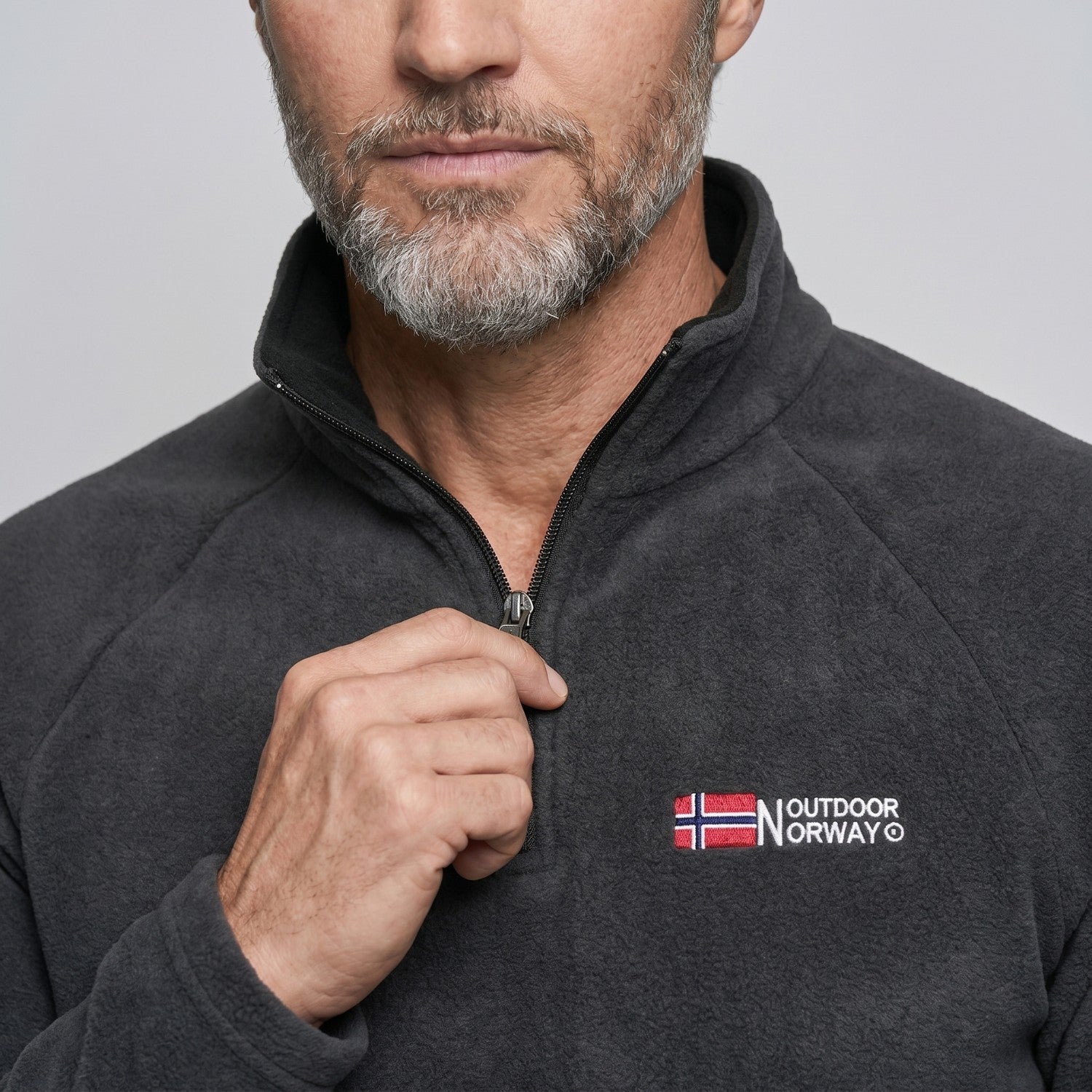 Men’s Quarter-Zip Fleece Pullover – Lightweight Hiking & Camping Mid-Layer