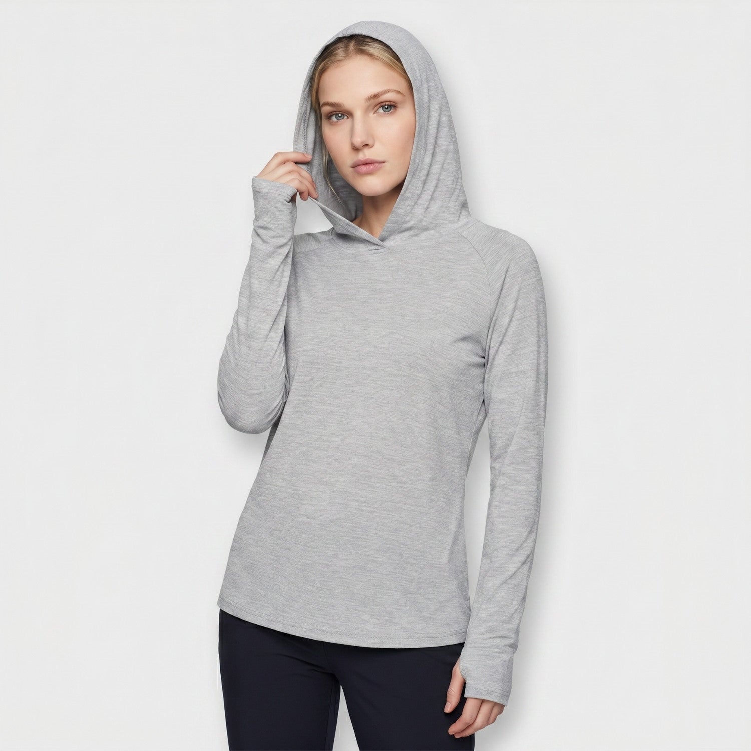 Women’s UPF 50+ Sun Hoodie – Midweight Hooded UV Protection Top