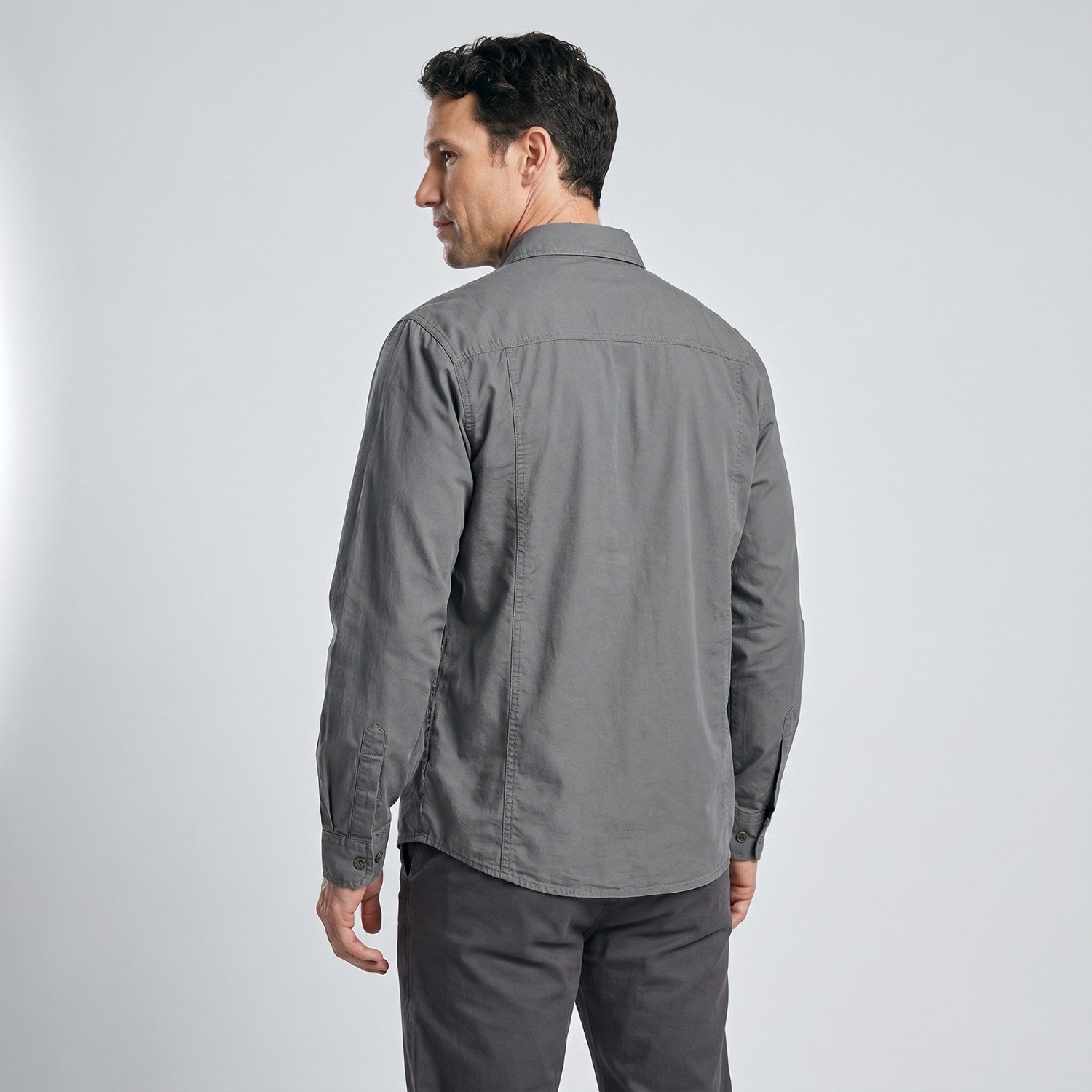 Men’s Lightweight Long-Sleeve Outdoor Shirt – Durable Cotton-Blend Top