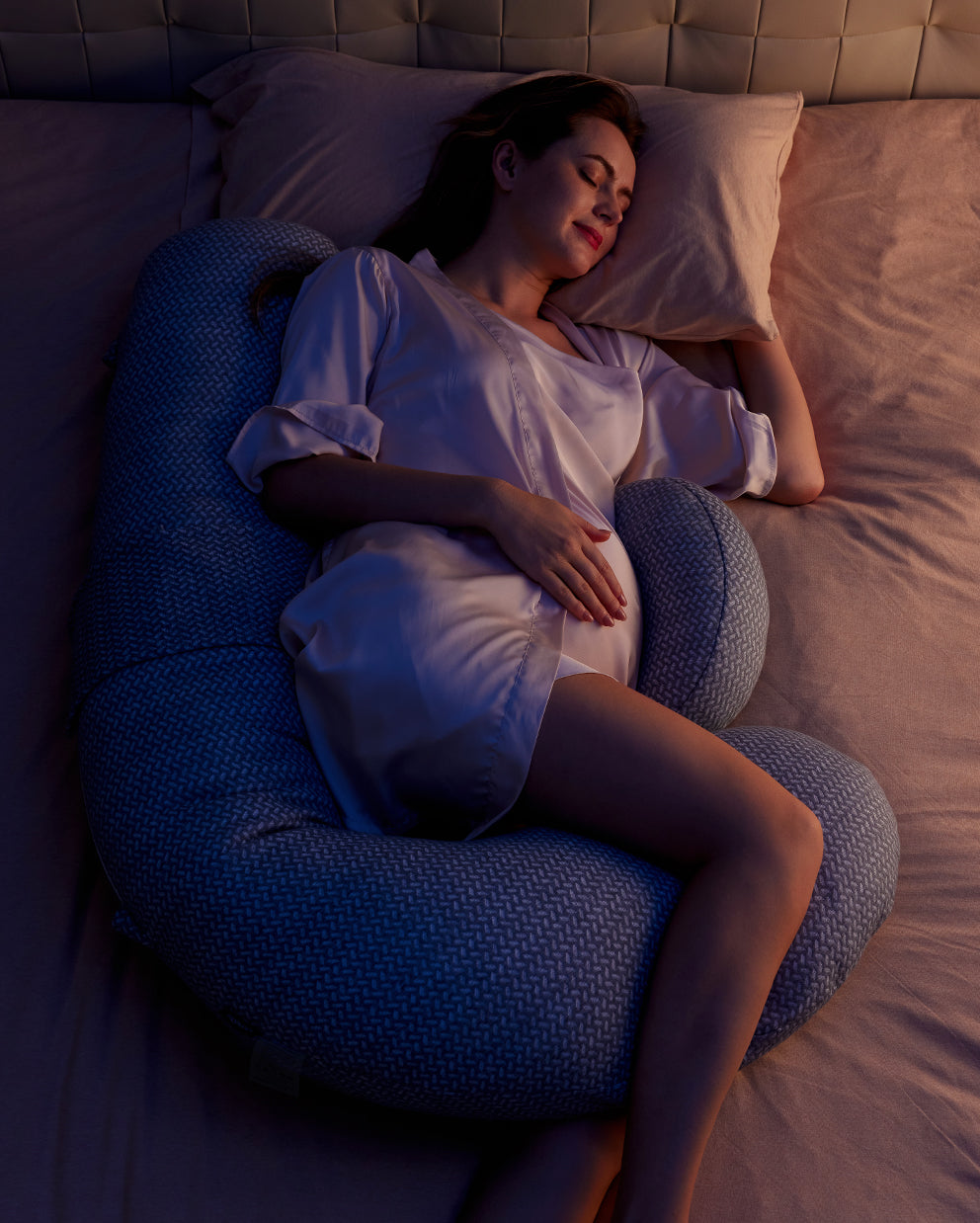 Coussin de grossesse réglable avec cale en coin pour confort et soutien maternité