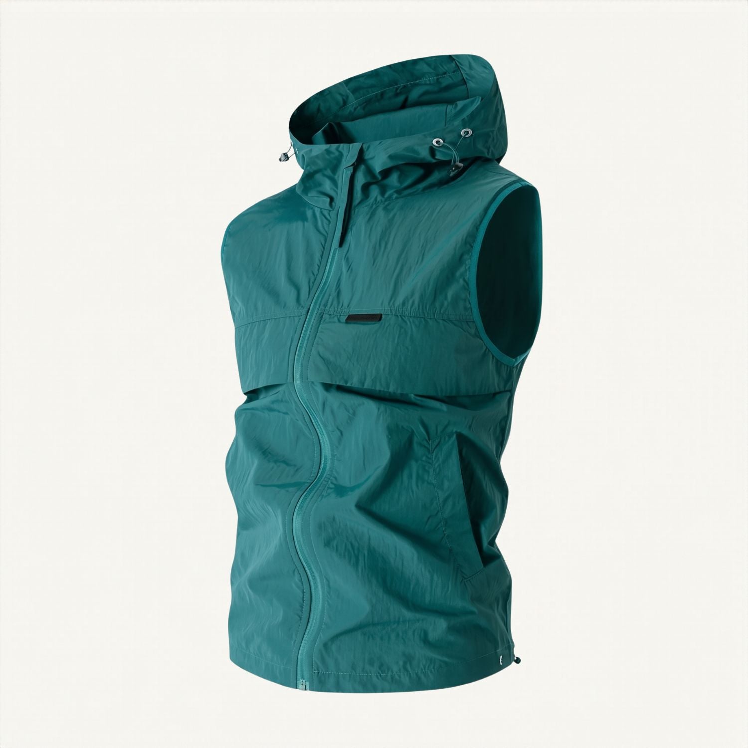 Men’s Hooded Gilet – Lightweight Windproof Vest for Fishing & Hiking