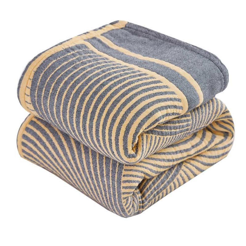 Plaid bébé réversible en mousseline de coton doux - Léger et respirant