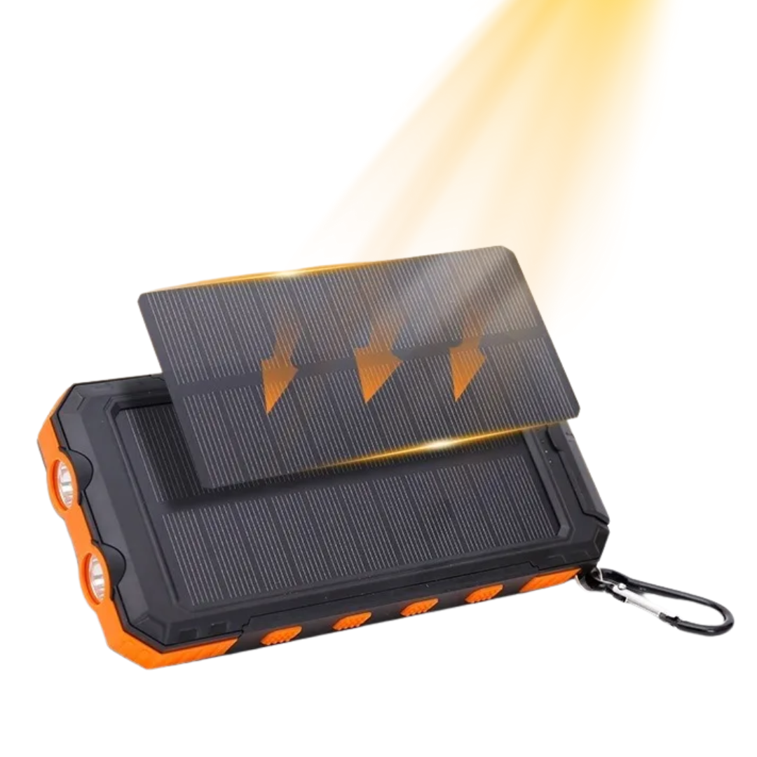20,000mAh Solar Power Bank – Portable USB Charger for Hiking & Camping