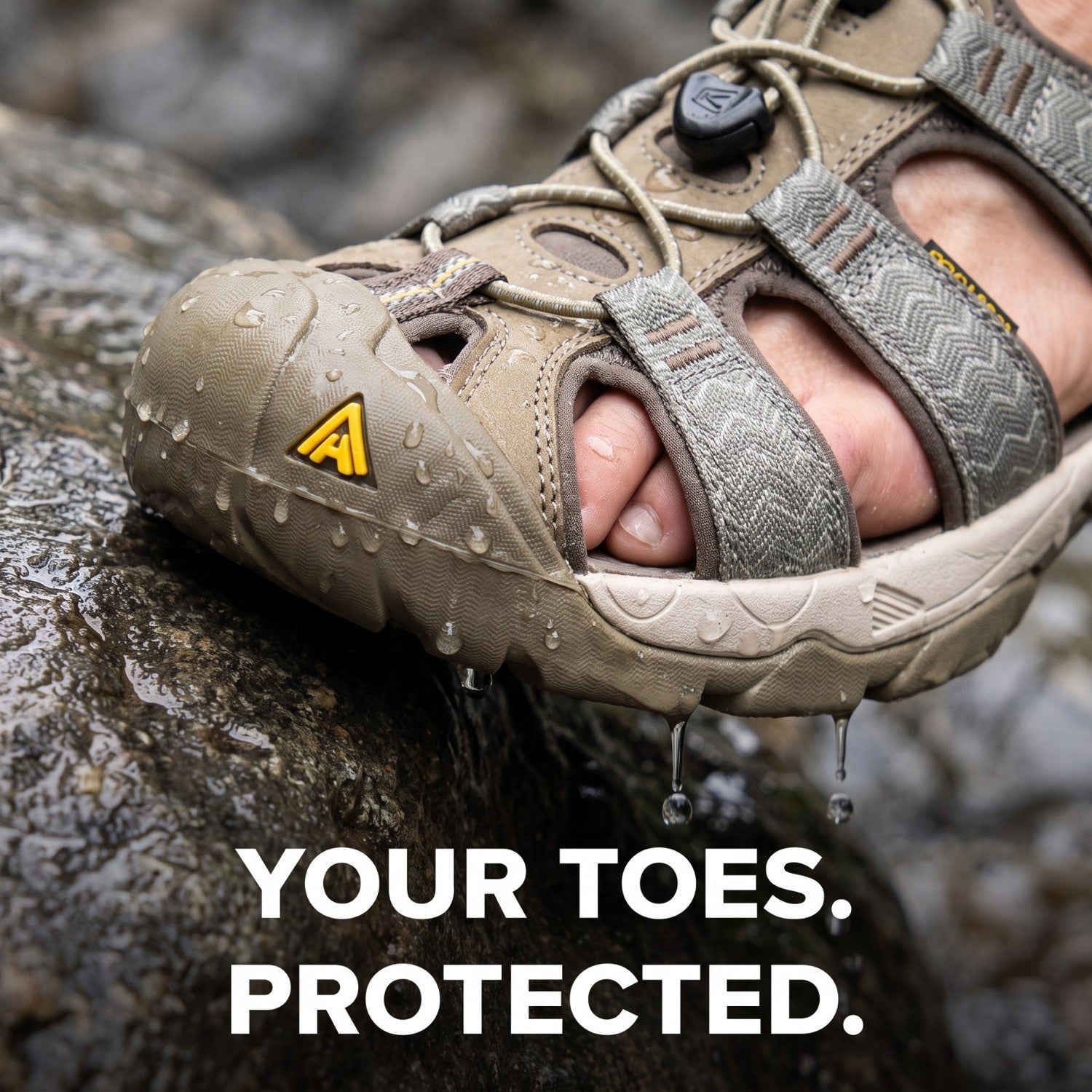 Men’s Closed-Toe Walking Sandals – Hiking & Water Shoes