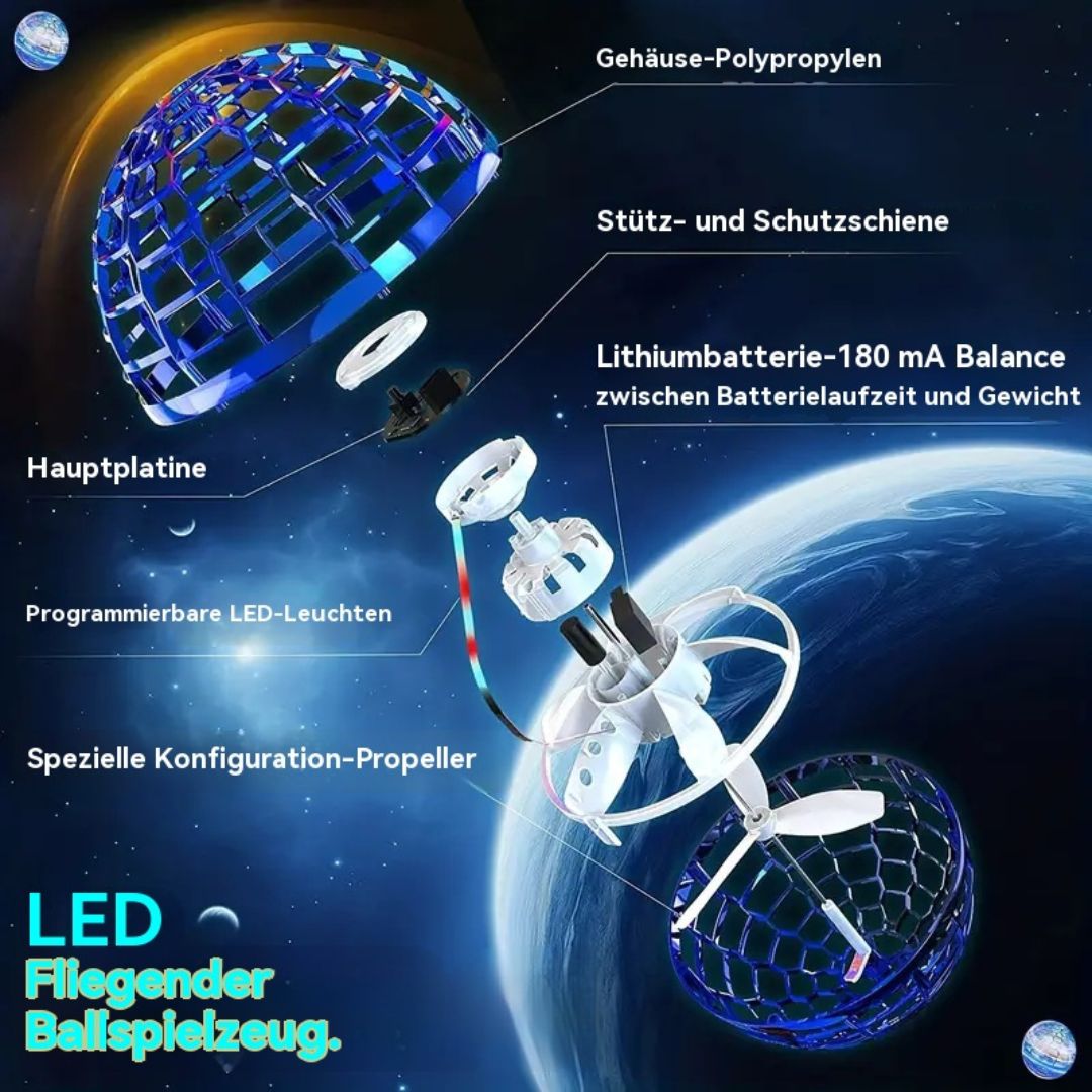 Kids' LED Hover Ball with Soft Foam Bumper