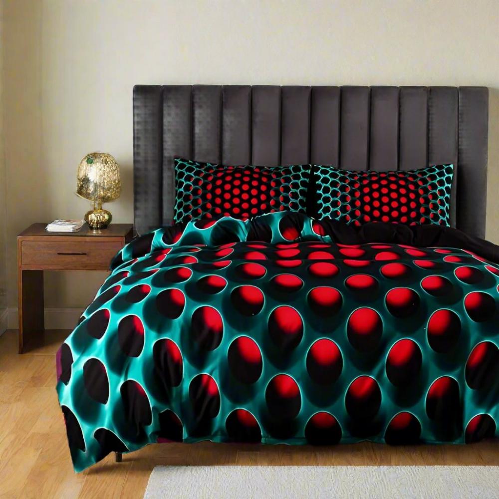 Ensemble de housse de couette Cosmic Vortex 3 pièces | Parure de lit pour décoration de chambre