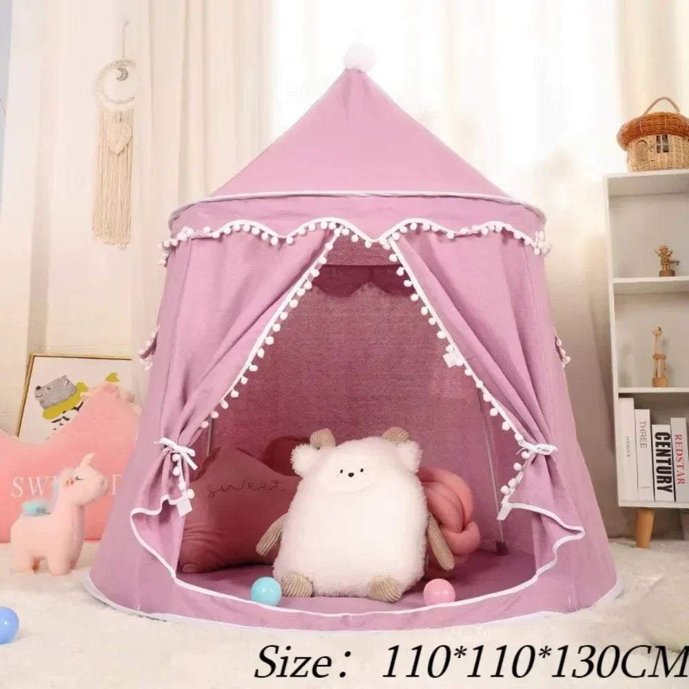 Kids Canvas Play Teepee – DreamHaven Indoor Imaginative Play Tent