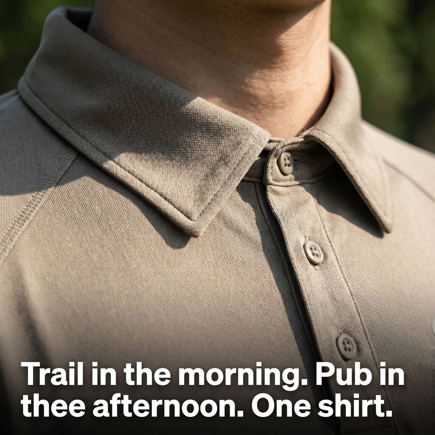 Men’s Quick-Dry Polo Shirt – Zip-Pocket Hiking & Outdoor Top