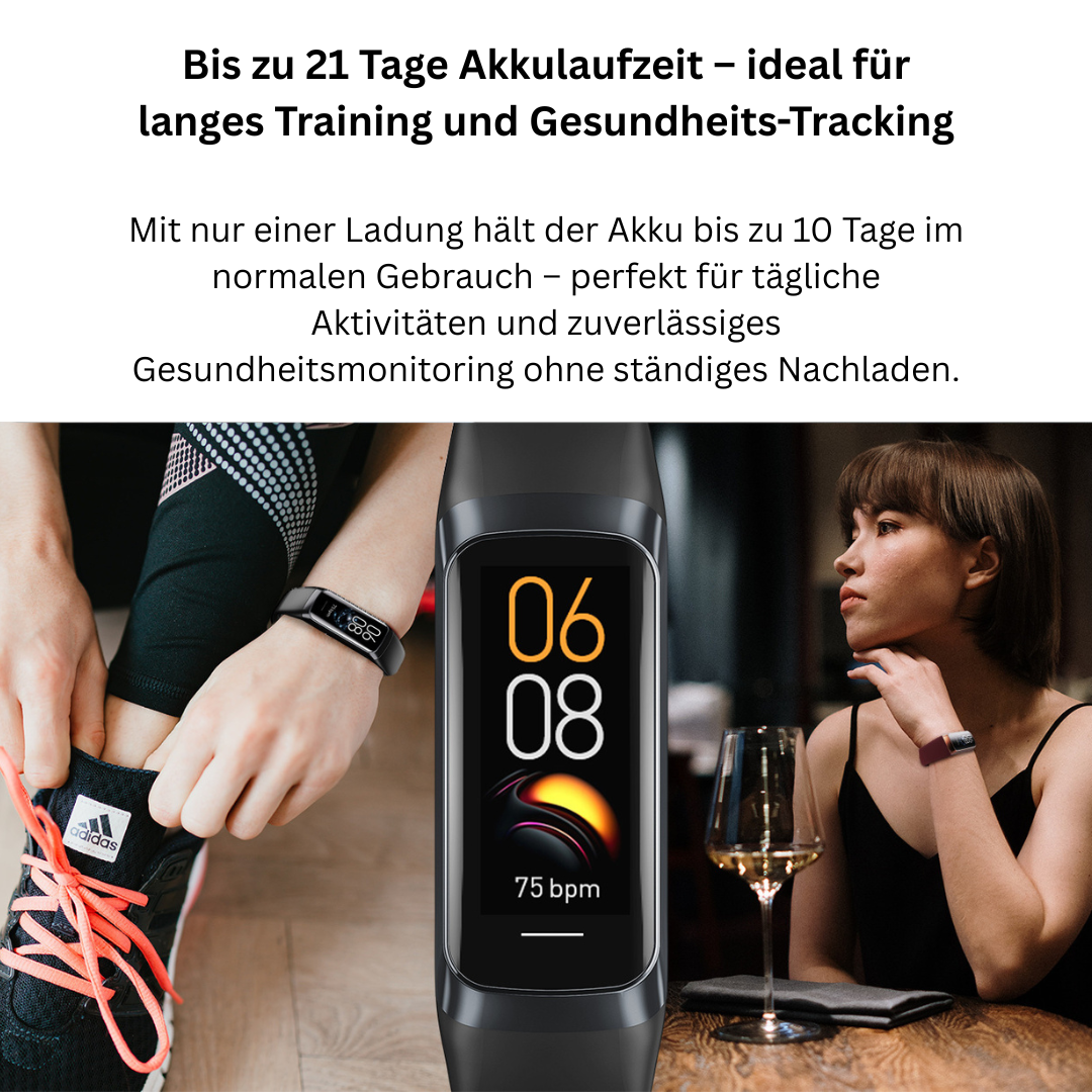 Smart Fitness Watch - Heart Rate, Sleep Tracking and 25 Sports Modes