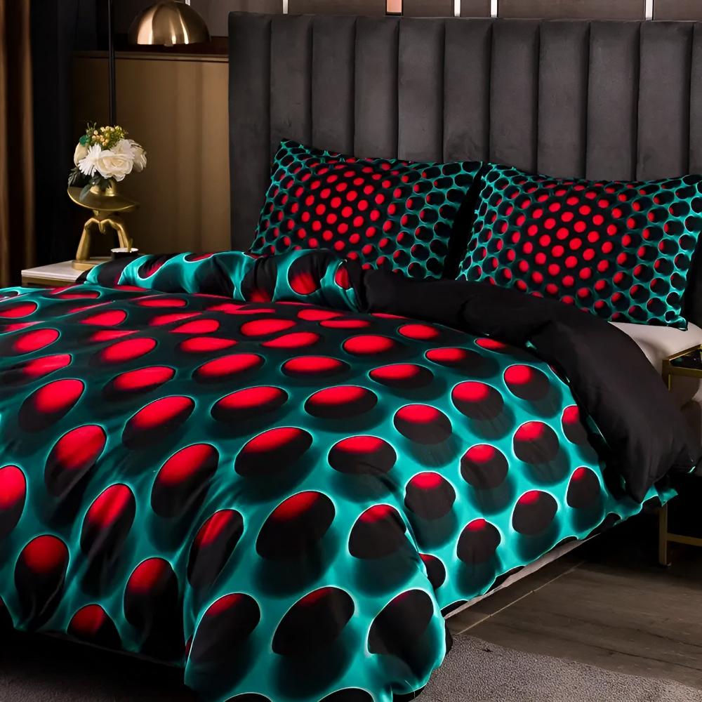 Ensemble de housse de couette Cosmic Vortex 3 pièces | Parure de lit pour décoration de chambre