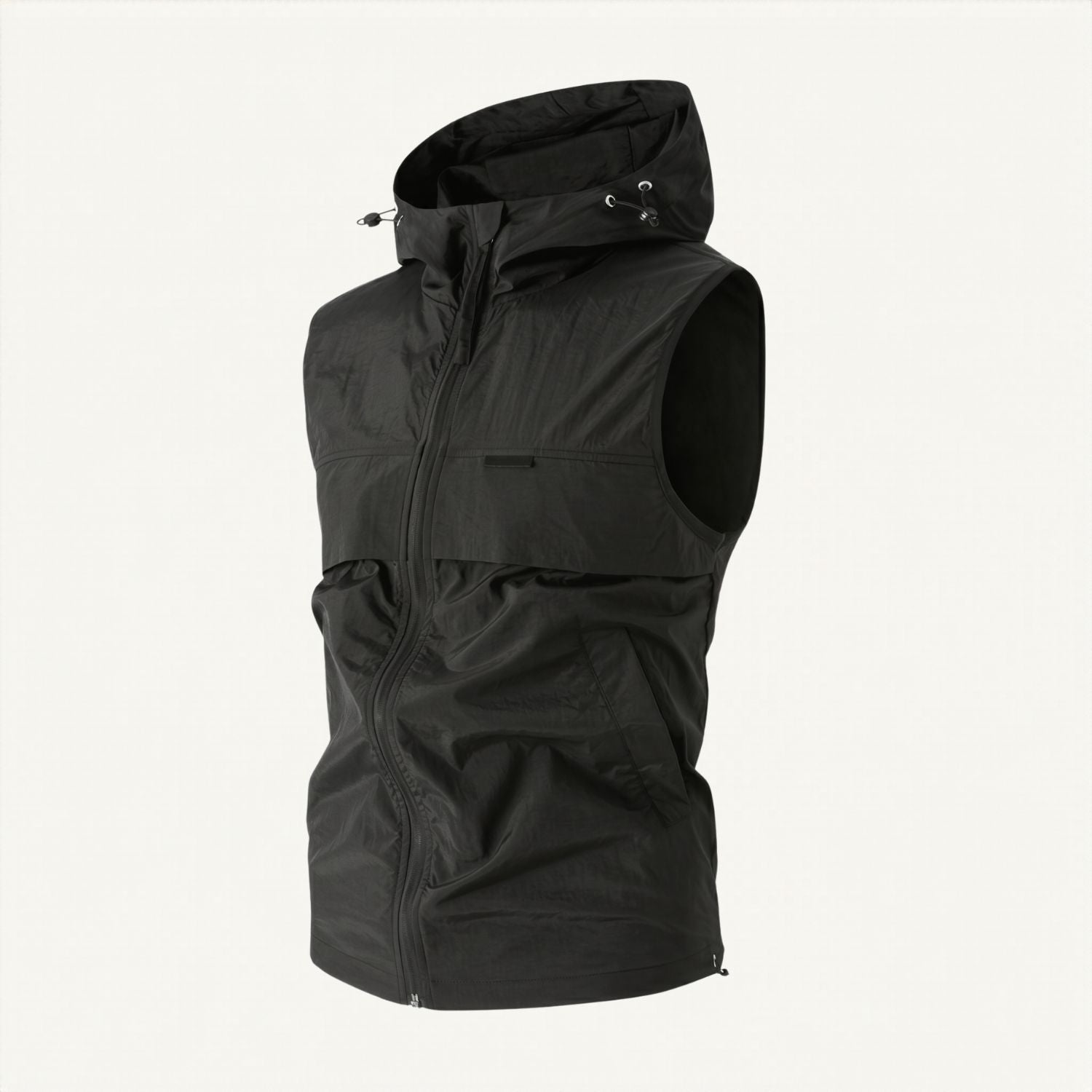 Men’s Hooded Gilet – Lightweight Windproof Vest for Fishing & Hiking
