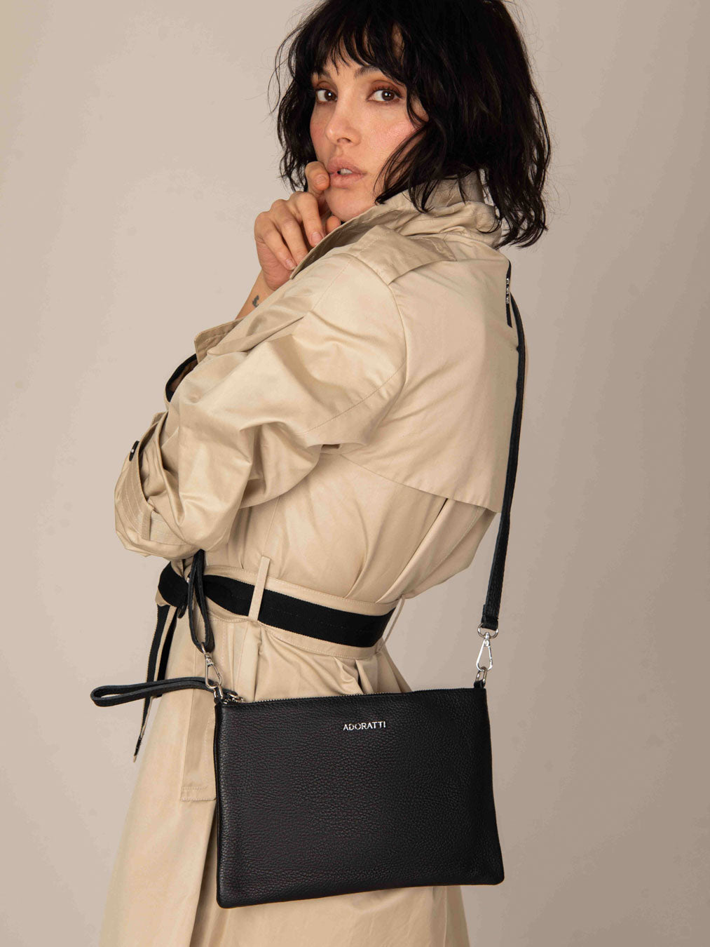 Pochette en cuir Eleganza Duo-Size