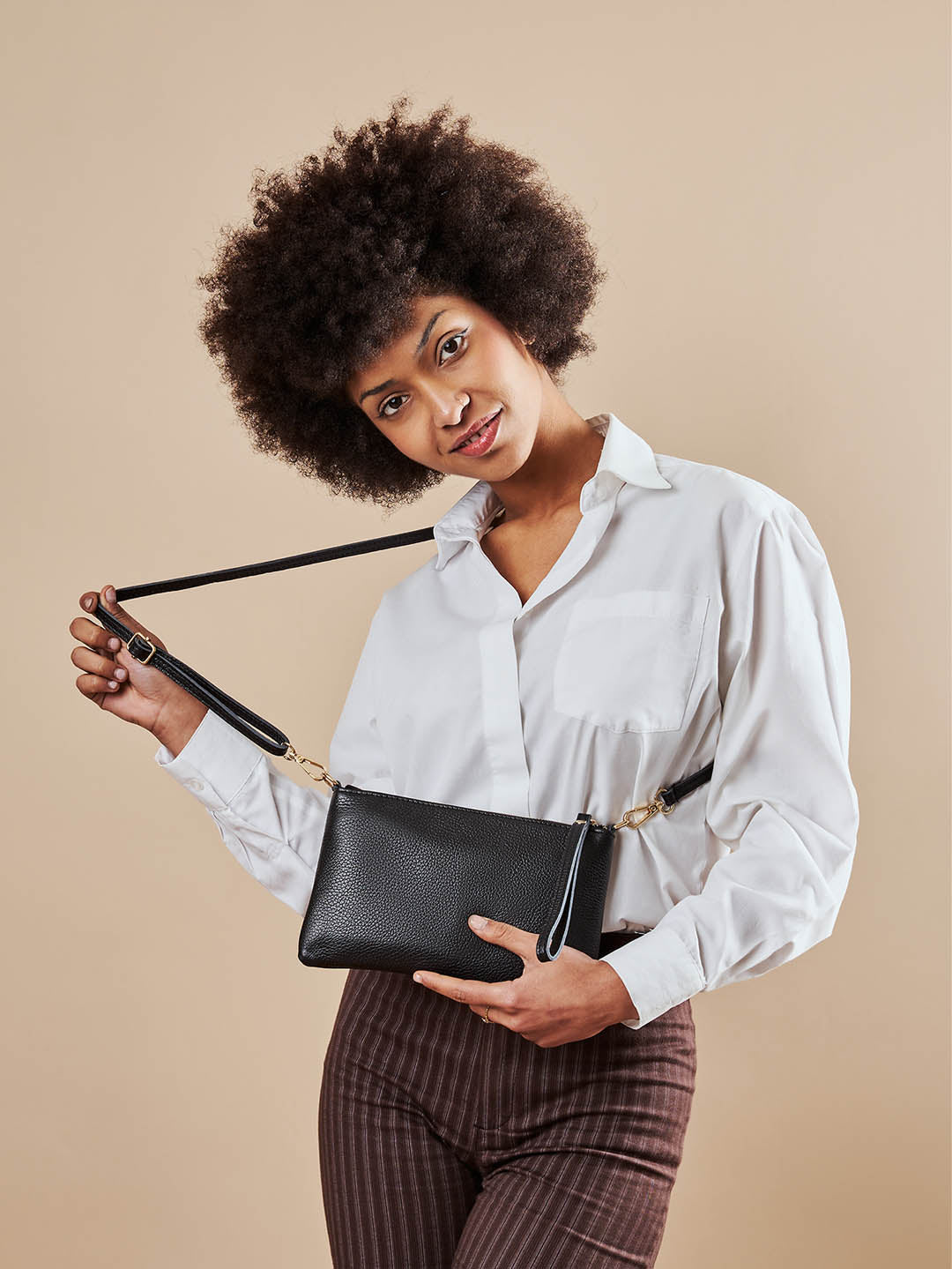 Pochette en cuir Eleganza Duo-Size