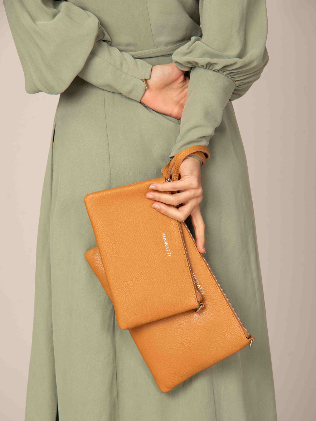 Pochette en cuir Eleganza Duo-Size