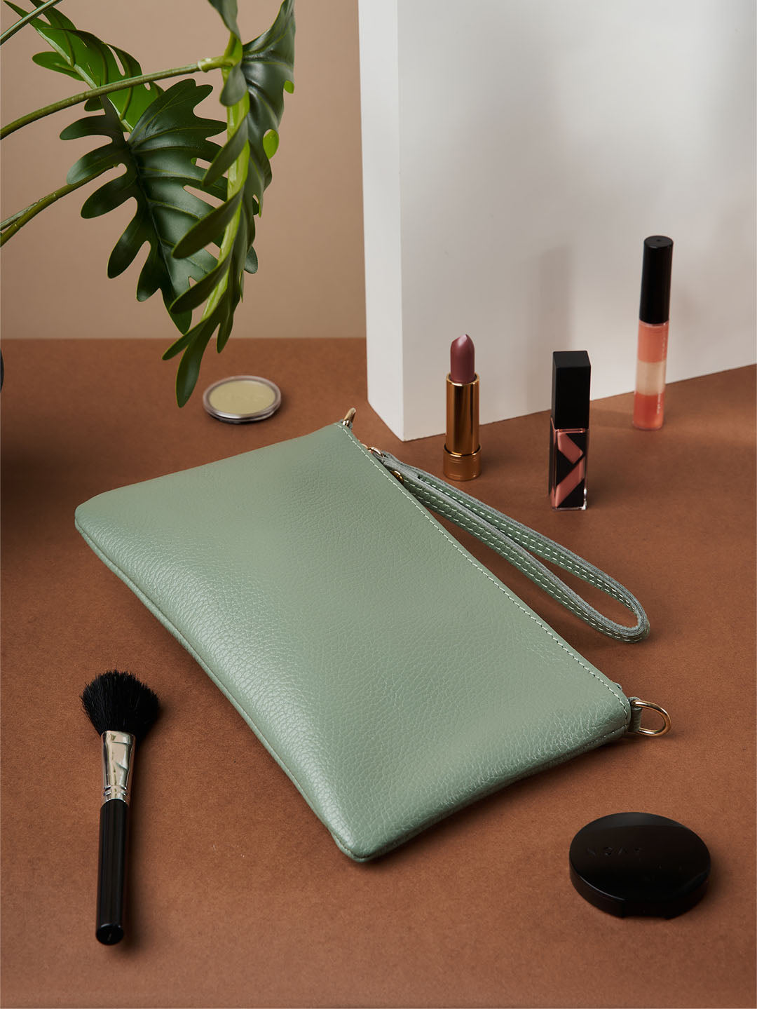 Pochette en cuir Eleganza Duo-Size